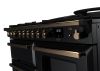 Rangemaster ESDLB110DFPGBL/AB1 110cm Dual Fuel Range Cooker BC Gloss Black /Antique Brass A-Rated