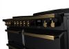 Rangemaster ESDLB110EIPGBL/AB1 110cm Induction Range Cooker ESTEL DLX BC –Black Gloss /  Antique Brass - A Rated