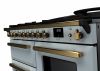 Rangemaster ESDLO110DFPMSB/AB1 110cm Dual Fuel Range Cooker OC Misty Blue /Antique Brass A-Rated