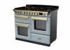Rangemaster ESDLO110DFPMSB/AB1 110cm Dual Fuel Range Cooker OC Misty Blue /Antique Brass A-Rated