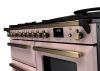Rangemaster ESDLO110DFPPPK/AB1 110cm Dual Fuel Range Cooker OC Pale Pink /Antique Brass A-Rated