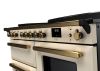Rangemaster ESDLO110EIPPCR/AB1 110cm Wide Induction Range Cooker OC - Pale Cream / Antique Brass - A Rated