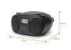 Roberts-Radio ZOOMBOXFMBK Radio CD Player
