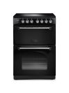 Rangemaster CLA60ECBL/C Classic Freestanding 60cm Ceramic Cooker in Black and Chrome A Rated