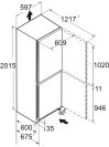 Liebherr CND5704 Freestanding Upright Frost Free Fridge Freezer