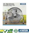 Status International Ltd S18CFLOORFAN1PKB Cooling Fan