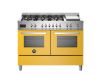 Bertazzoni PRO126G2EGIT Professional 120cm Range Cooker Twin Oven Dual Fuel Gloss Yellow