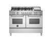 Bertazzoni MAS126G2EXT Master Deluxe 120cm Range Cooker Twin Oven Dual Fuel Stainless Steel