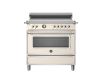 Bertazzoni HER95I1EAVT Heritage 90cm Range Cooker Single Oven Induction Ivory
