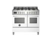 Bertazzoni PRO106L2EBIT Professional 100cm Range Cooker Twin Oven Dual Fuel Gloss White