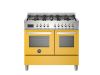 Bertazzoni PRO106L2EGIT Professional 100cm Range Cooker Twin Oven Dual Fuel Gloss Yellow