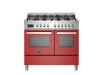 Bertazzoni PRO106L2EROT Professional 100cm Range Cooker Twin Oven Dual Fuel Gloss Red