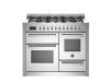 Bertazzoni PRO116L3EXT Professional 110cm Range Cooker XG Oven Dual Fuel Stainless Steel