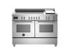 Bertazzoni PRO125I2EXT Professional 120cm Range Cooker Twin Oven Induction Stainless Steel