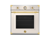 Bertazzoni F609HEREKTAG Heritage Series Temp gauge 60cm Oven 9 functions Ivory/Gold