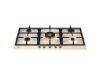 Bertazzoni P905CHERAG Heritage Series 90cm Gas hob with Central Wok burner Ivory Gold
