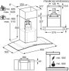 AEG DTX3840B Chimney Hood