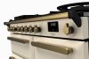 Rangemaster ESDL100DFPPCR/AB1 100cm Wide Dual Fuel Range Cooker - Pale Cream / Antique Brass - A Rated