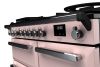 Rangemaster ESDL100DFPPPK/CM1 100cm Wide Dual Fuel Range Cooker - Pale Pink / Chrome - A Rated