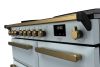 Rangemaster ESDL100EIPMSB/AB1 100cm Wide Induction Range Cooker - Misty Blue / Antique Brass - A Rated