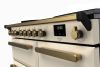Rangemaster ESDL100EIPPCR/AB1 100cm Wide Induction Range Cooker - Pale Cream / Antique Brass - A Rated