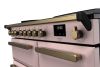 Rangemaster ESDL100EIPPPK/AB1 100cm Wide Induction Range Cooker - Pale Pink / Antique Brass - A Rated