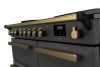 Rangemaster ESDL100EIPSLT/AB1 100cm Wide Induction Range Cooker - Slate / Antique Brass - A Rated