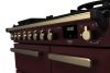 Rangemaster ESDL90DFPBOR/AB1 90cm Wide Dual Fuel Range Cooker - Bordeaux / Antique Brass - A Rated