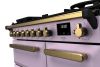 Rangemaster ESDL90DFPHTH/AB1 90cm Wide Dual Fuel Range Cooker - Heather / Antique Brass - A Rated