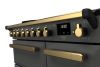 Rangemaster ESDL90EIPSLT/AB1 90cm Wide Induction Range Cooker - Slate / Antique Brass - A Rated