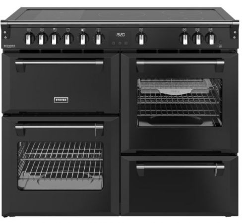 Stoves ST DX RCA RICH 110EI RTY BLK 100cm Wide Range Cooker Induction - Black - A Rated