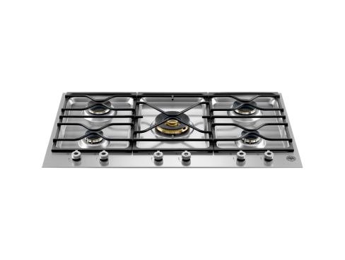 Bertazzoni PM36500X Segmented 90cm Gas Hob 5 burners central wok burner