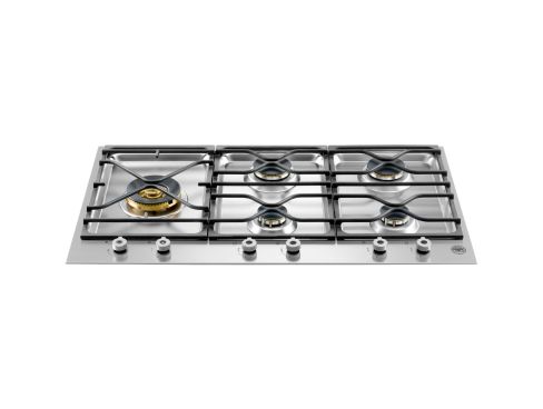 Bertazzoni PM365S0X Segmented 90cm Gas Hob 5 burners left hand wok burner