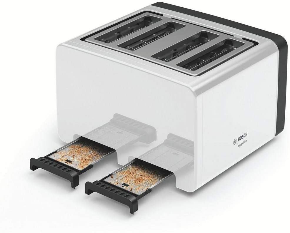 Bosch TAT5P441GB Toaster 4 Slice white at Cartersdirect in Brighton