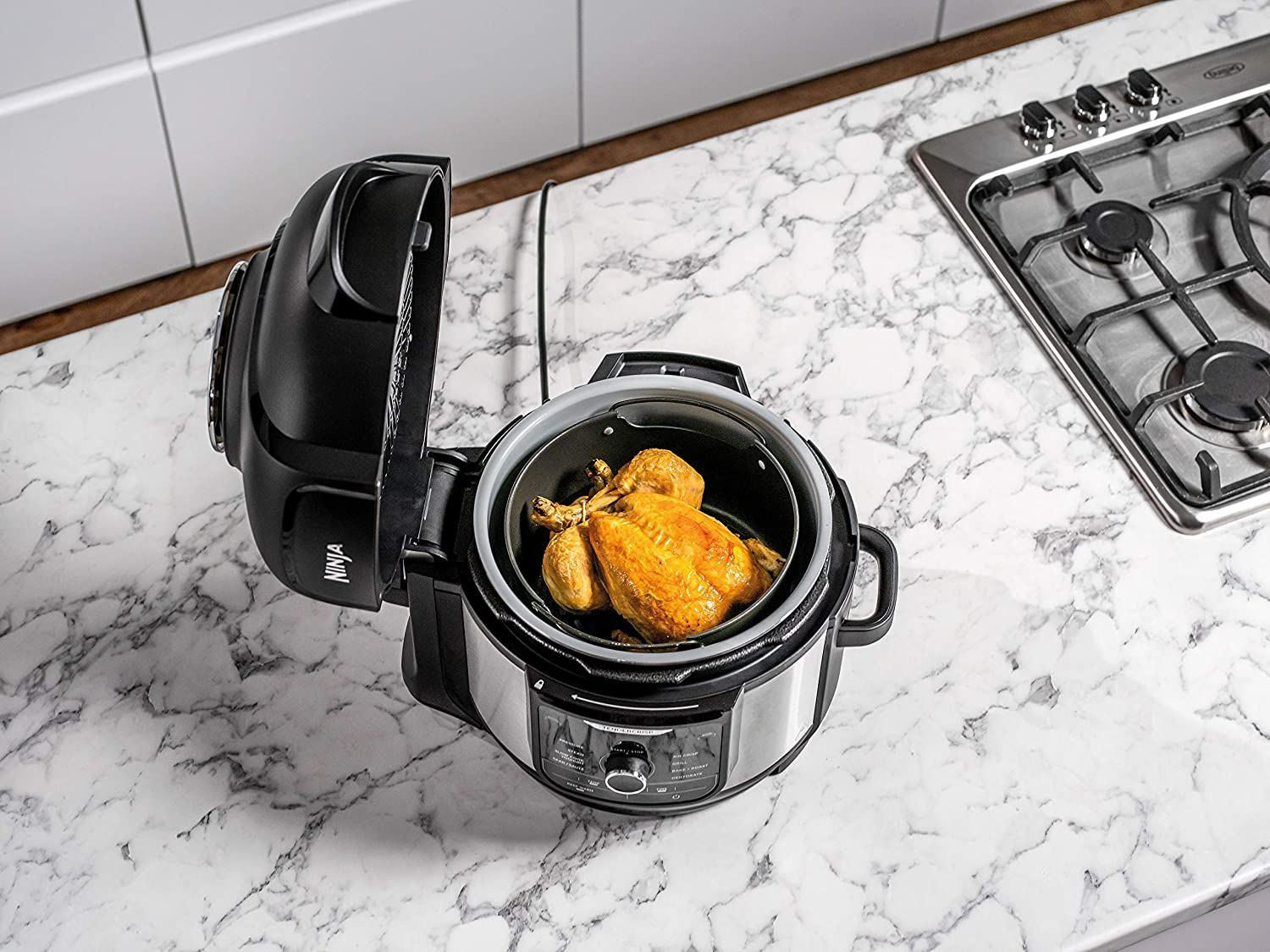 Ninja OP350UK A Foodi 9 In 1 Multi Cooker 6L Black Sliver at Cartersdirect in Brighton Haywards Heath Horsham Worthing Southwick Storrington