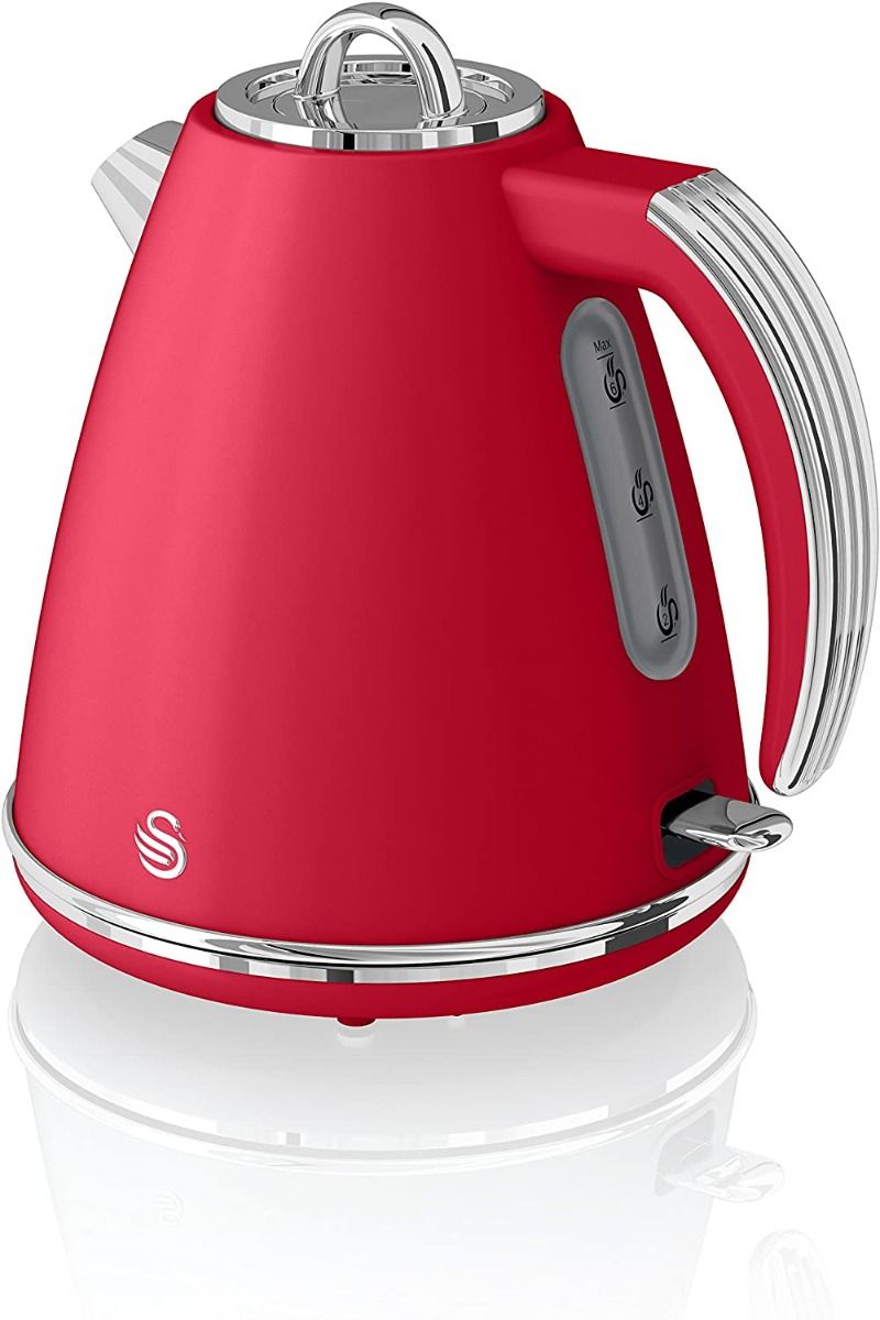 Swan retro discount kettle red