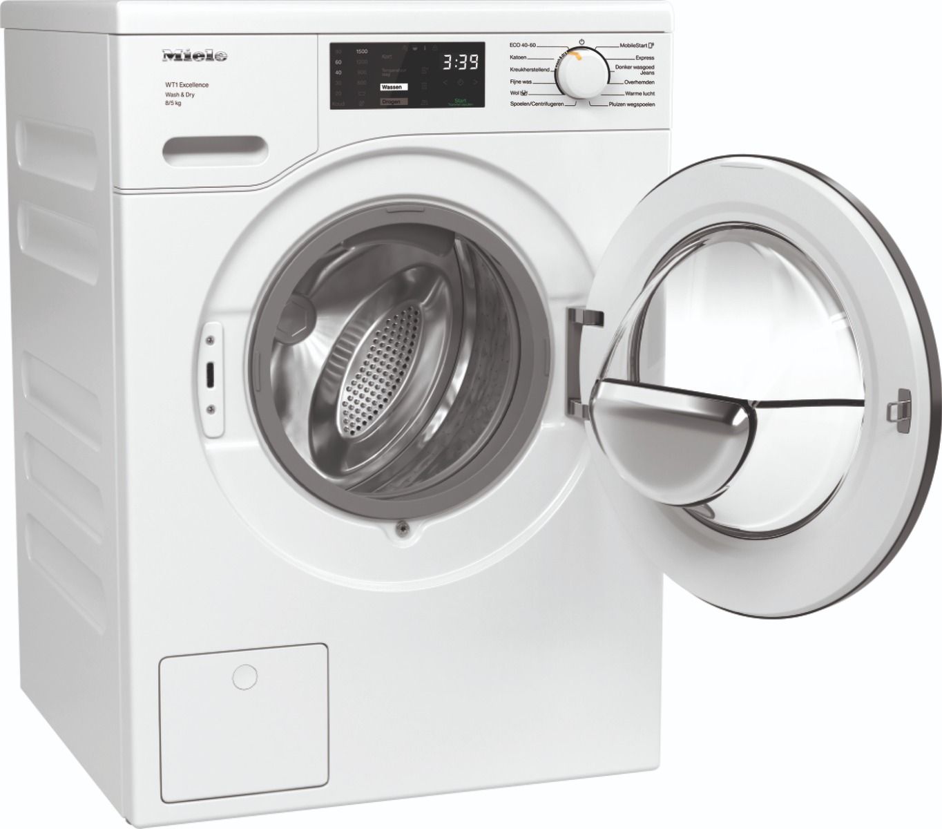 Miele WTD165WPM 11576590 Lotus White Graphite Door 8Kg Wash/5Kg Dry