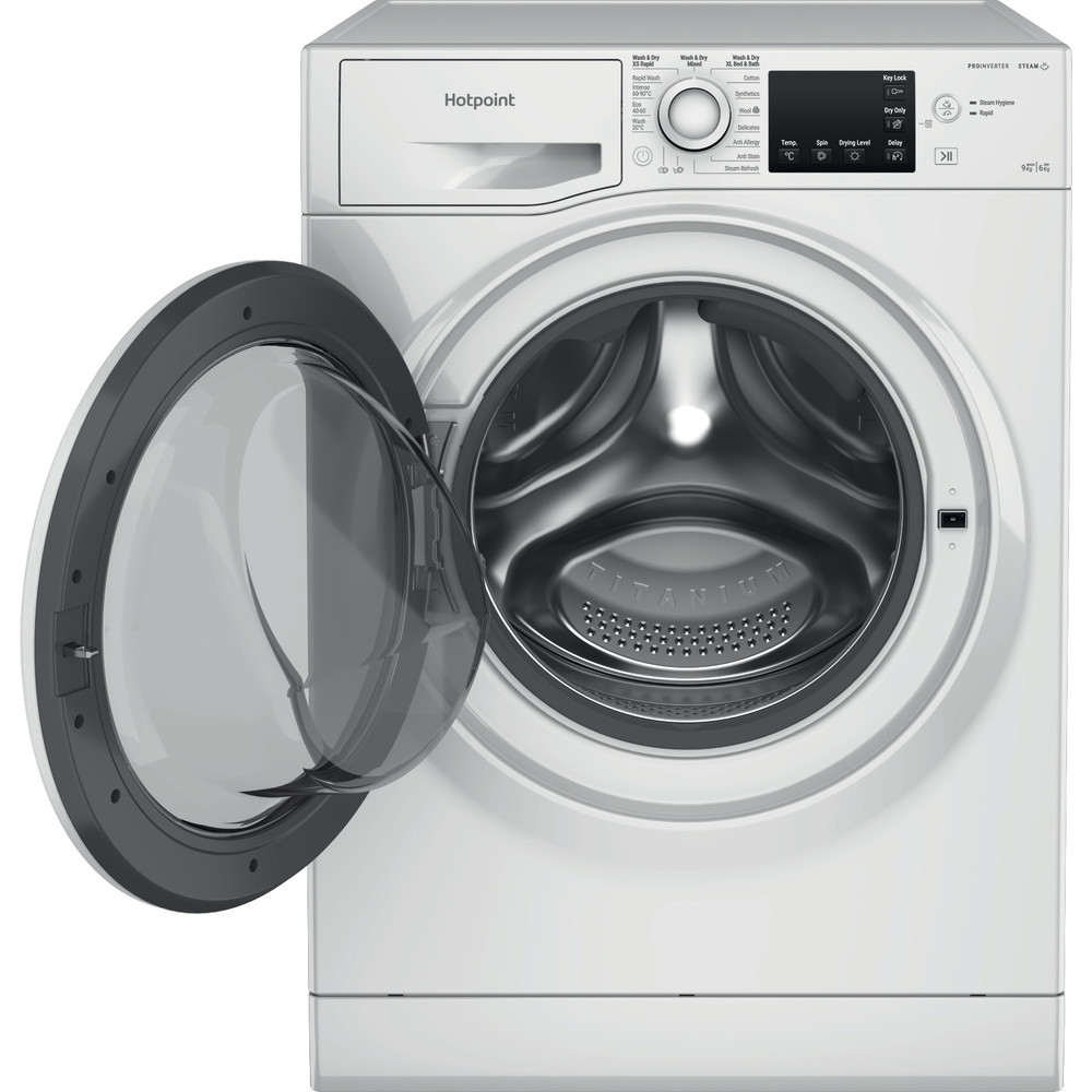 Hotpoint NDB9635WUK Freestanding Washer Dryers 1400Spin 9Kg Wash, 6Kg
