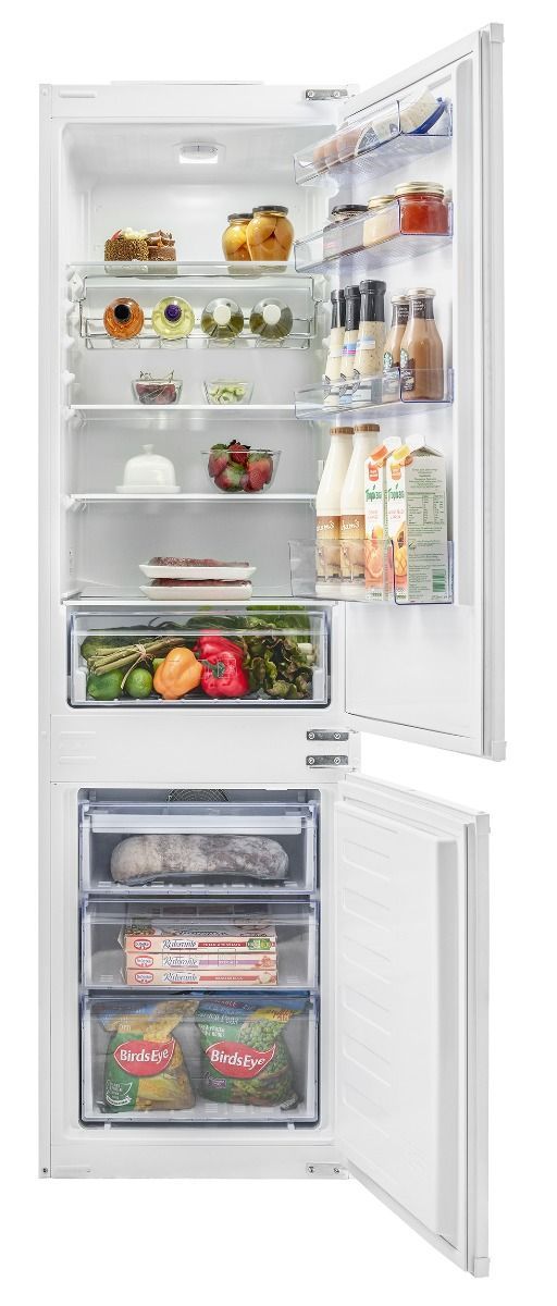 Beko BCFD373 70/30 Integrated Frost Free Fridge Freezer F rated at