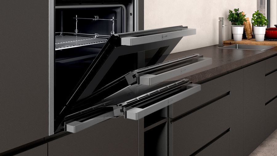 neff single multifunction pyrolytic oven b57cr22nob