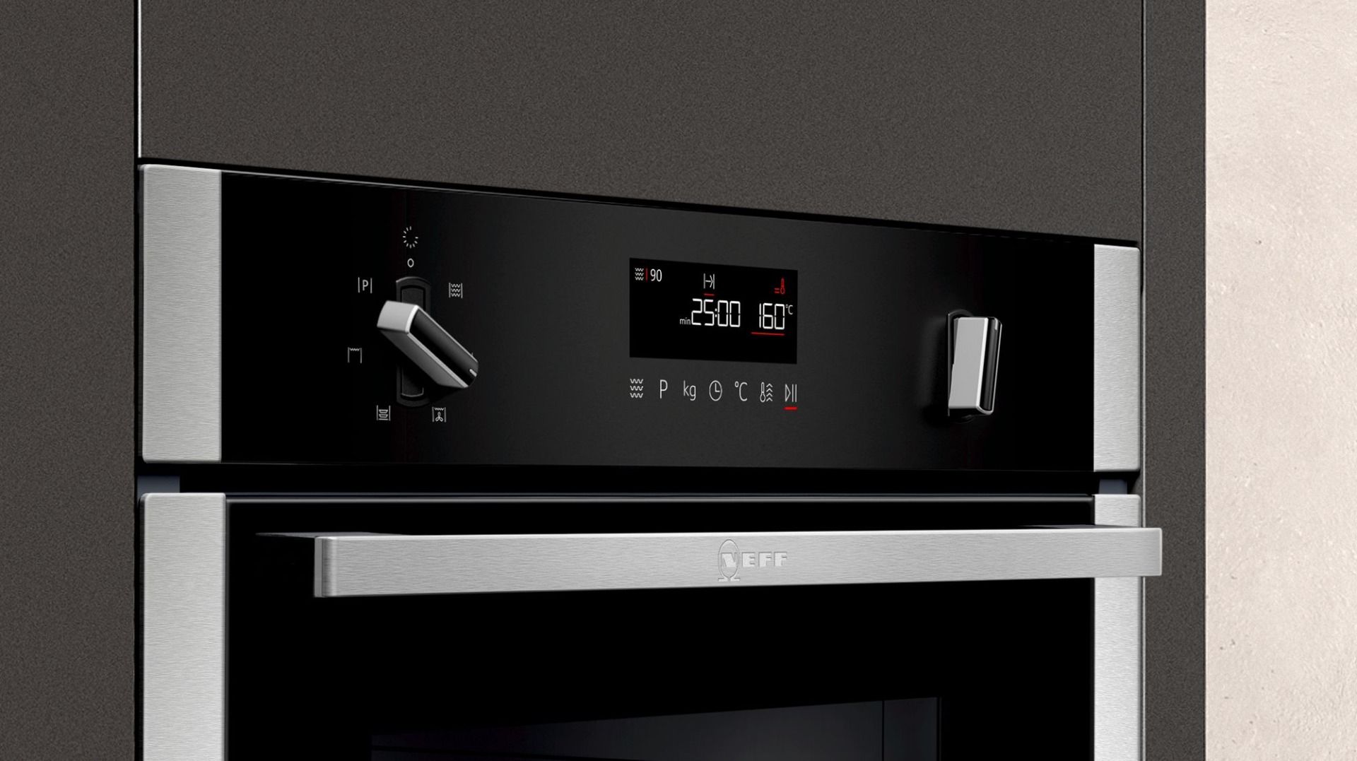 Neff C1AMG84N0B Built In Combi Microwave Oven 900W with CircoTherm® at