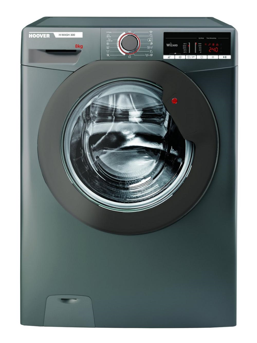 Hoover H3W58TGGE 8Kg 1500 Spin Washing Machine Graphite D