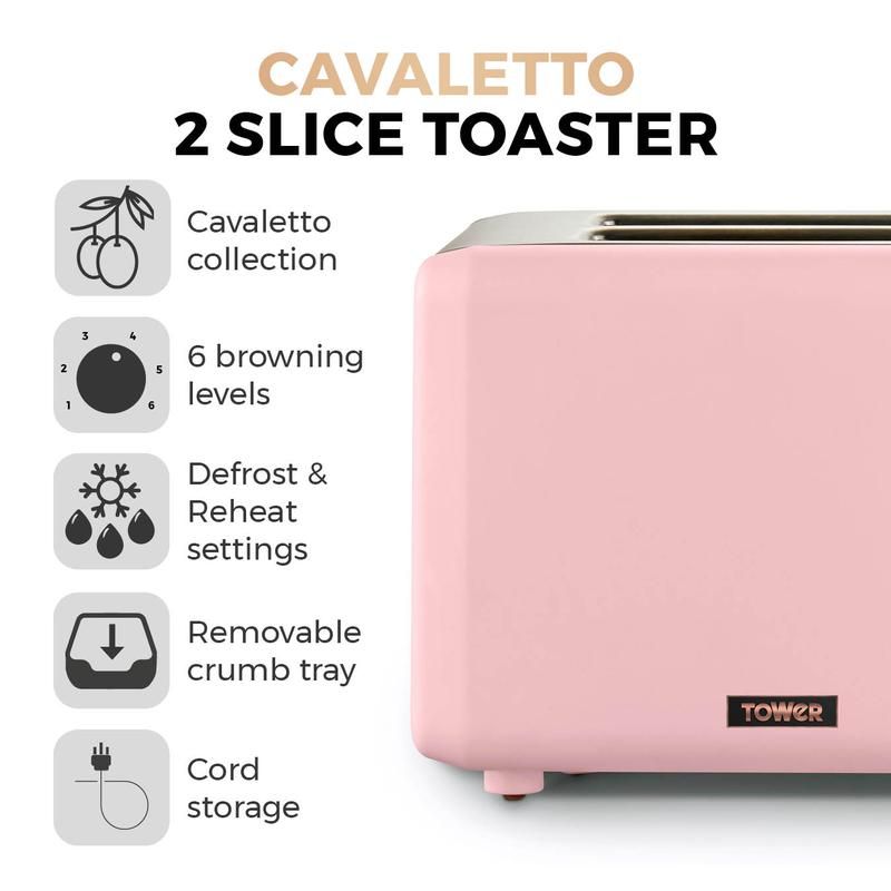 Tower T20036PNK Toaster Grill