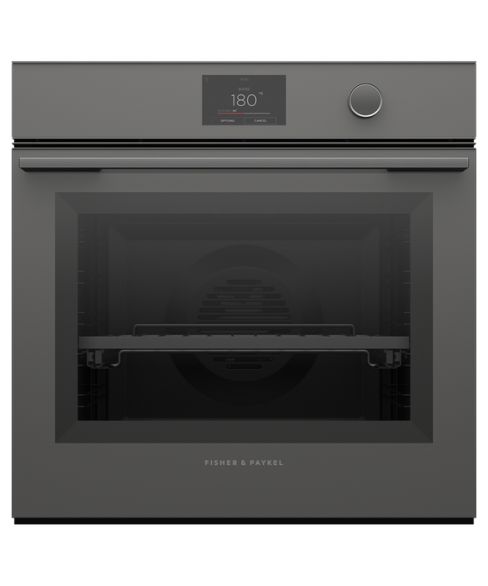 Fisher and Paykel OB60SMPTDG1 60cm Series 9 Minimal Pyrolytic Oven, Grey, A+ Rated