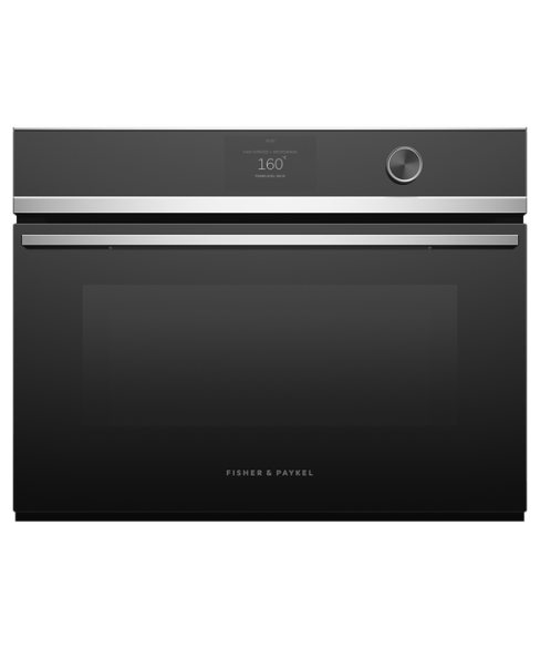 Fisher and Paykel OM60NDTDX1 60cm Built In Series 9 Contemporary Compact Combi-Microwave Oven, Stainless Steel