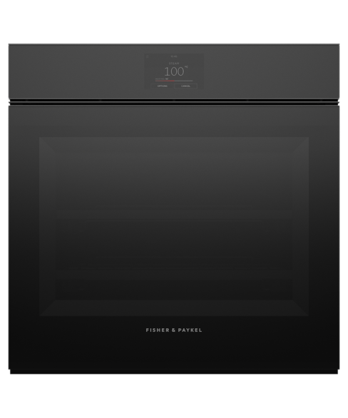 Fisher and Paykel OS60SMTNB1 60cm Series 11 Minimal Handleless Combi-Steam Oven, Black, A Rated
