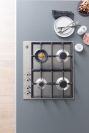 Bertazzoni P604LPROX Pro Series 60cm Gas Hob with Wok Burner Stainless Steel