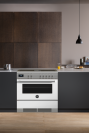 Bertazzoni PROCH94I1EBIT Professional 90cm Range Cooker Single Aspirational Venting - Induction Hob Gloss White