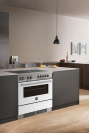 Bertazzoni PROCH94I1EBIT Professional 90cm Range Cooker Single Aspirational Venting - Induction Hob Gloss White