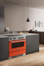 Bertazzoni PROCH94I1EART Professional 90cm Range Cooker Single Aspirational Venting Induction Hob Gloss Orange
